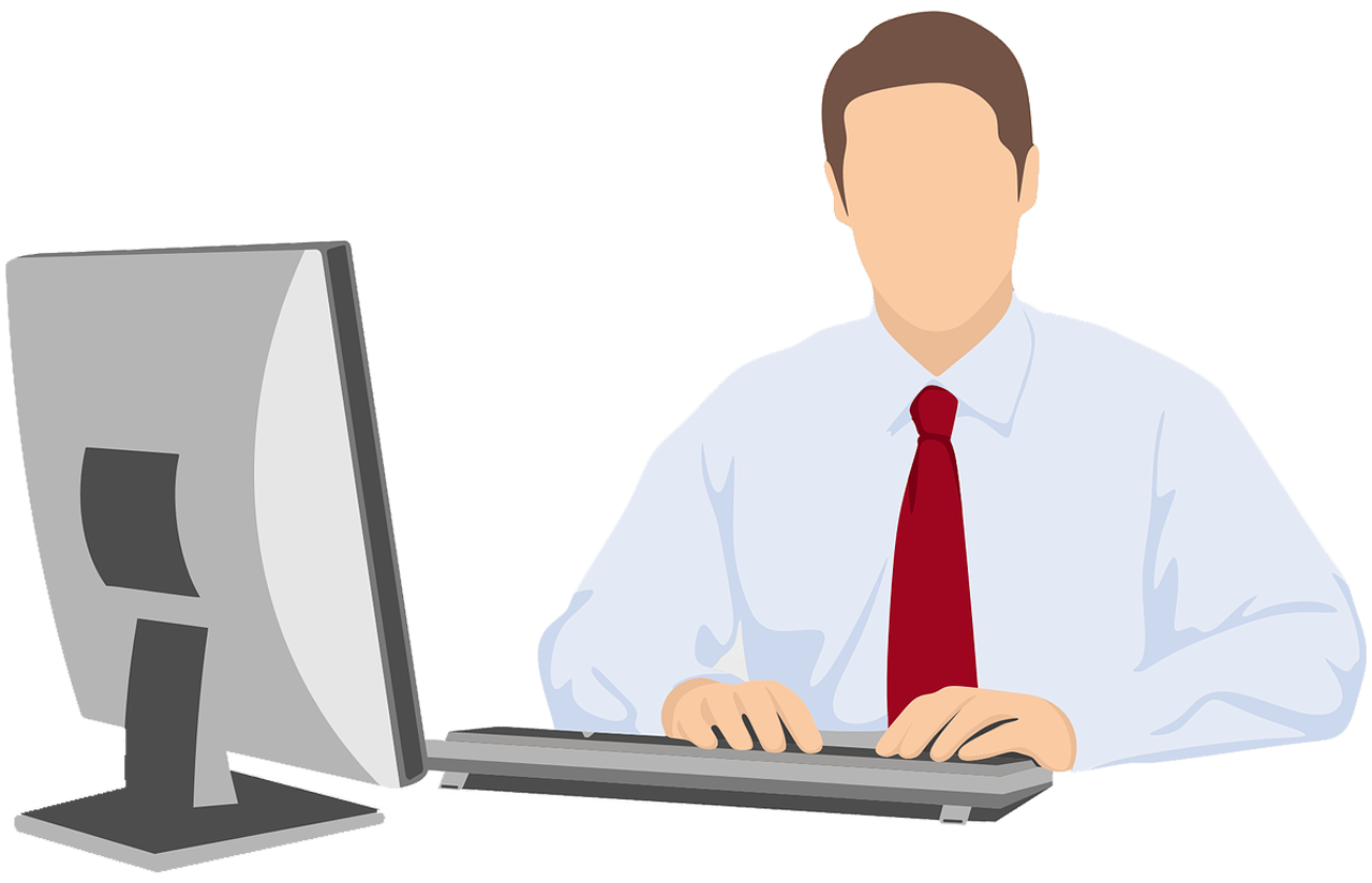 This image shows a person working on a laptop. As if he is trying to develop the website to make it LIVE as soon as possible.